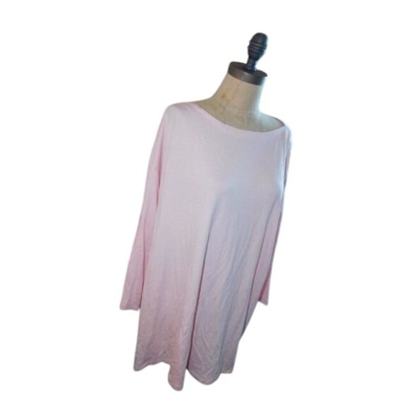 J. Jill Size 4X Plus Size Pink STRETCH Knit 3/4 Sleeve Top NWT - Picture 2 of 2